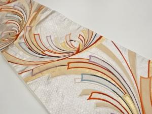 束ね熨斗に鶴模様織出し袋帯